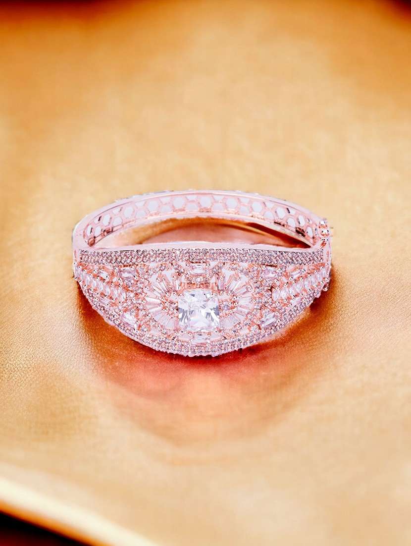 women cubic zirconia kada bracelet