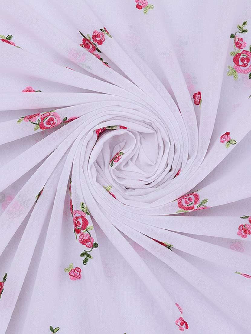 women solid with work embroidered saree with blouse - 22271935 -  Standard Image - 3