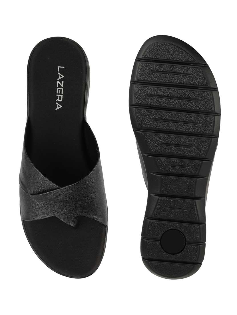 women solid slip on flat sandal - 22271942 -  Standard Image - 5