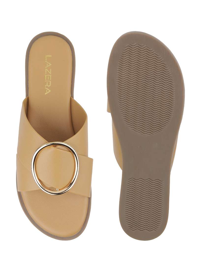 women solid slip on flat sandal - 22271943 -  Standard Image - 5