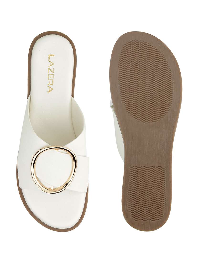 women solid slip on flat sandal - 22271944 -  Standard Image - 5