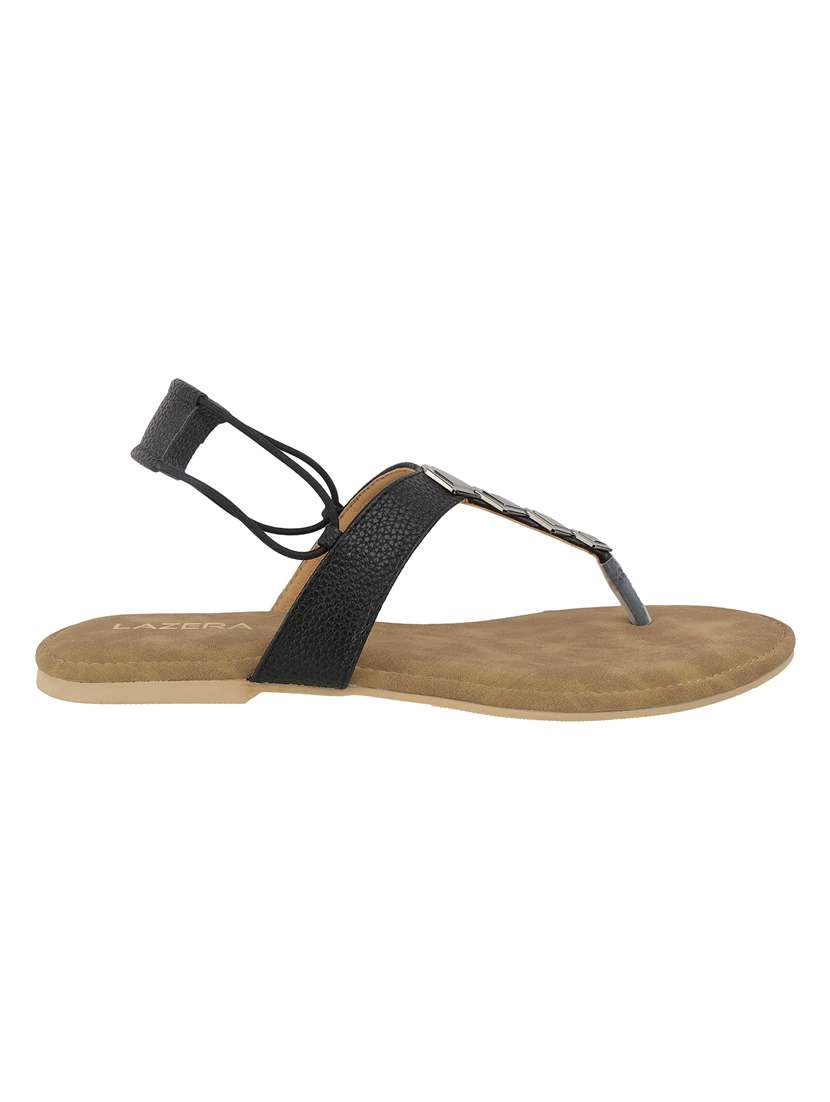 women embellished t-strap flat sandal - 22271948 -  Standard Image - 3