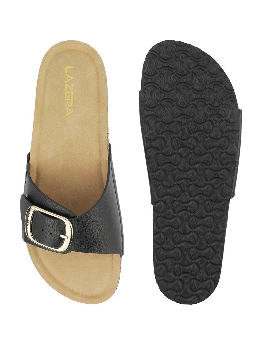 women solid slip on flat sandal - 22271953 -  Standard Image - 5