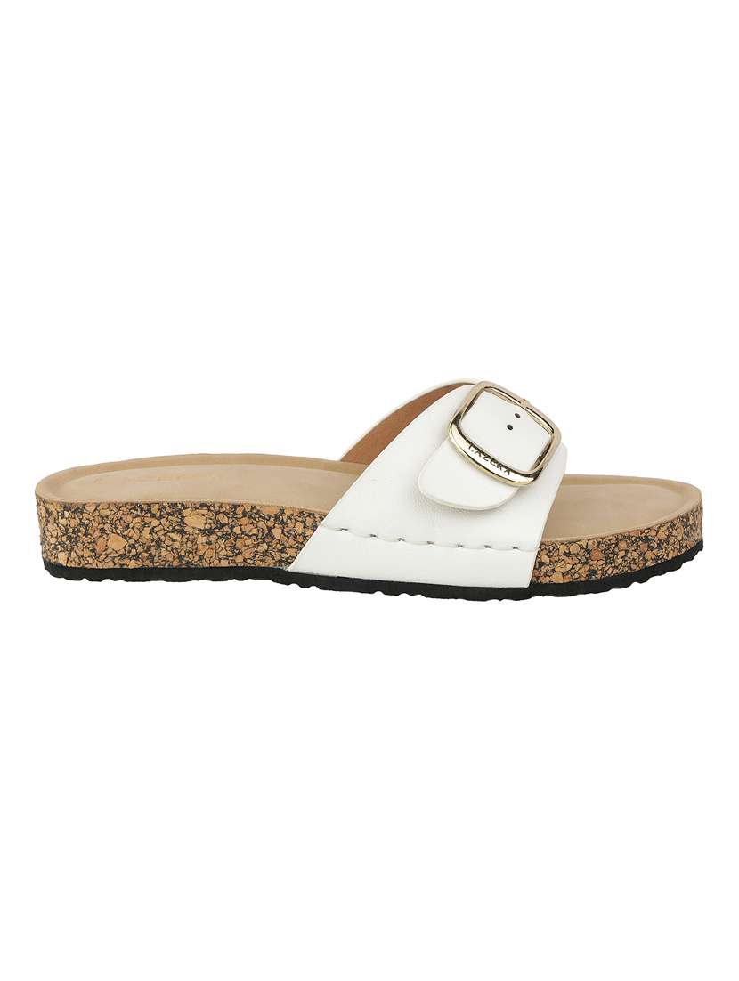 women solid slip on flat sandal - 22271954 -  Standard Image - 3
