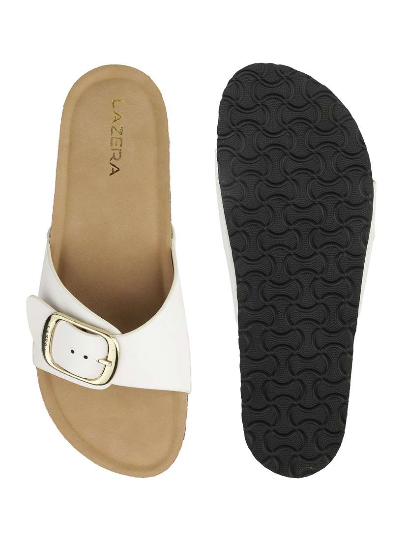 women solid slip on flat sandal - 22271954 -  Standard Image - 5