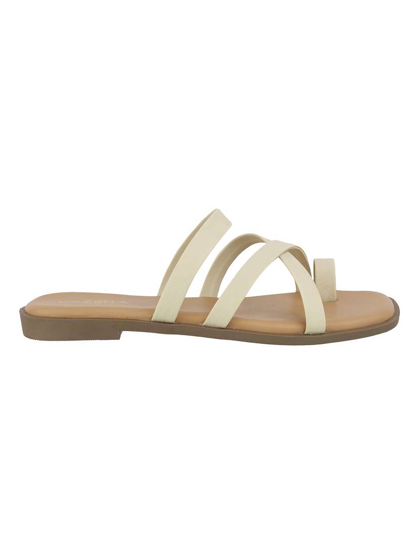 women solid toe separator flat sandal - 22271957 -  Standard Image - 3