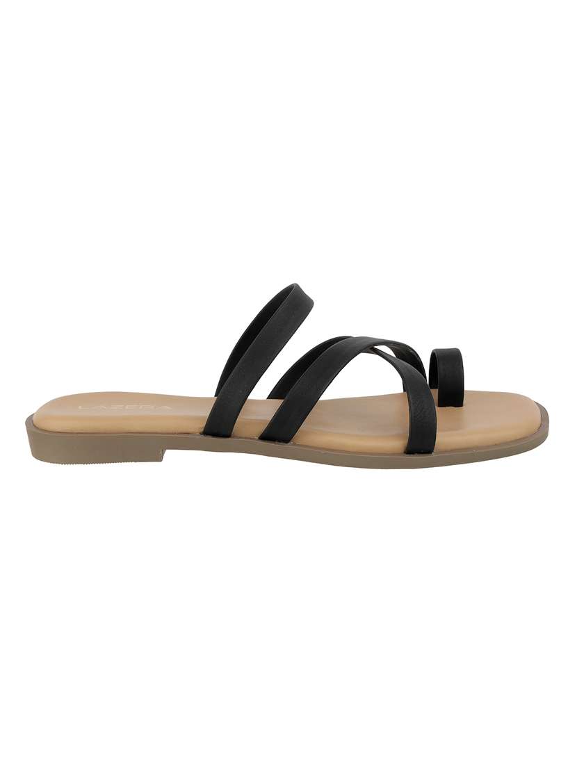 women solid toe separator flat sandal - 22271958 -  Standard Image - 3