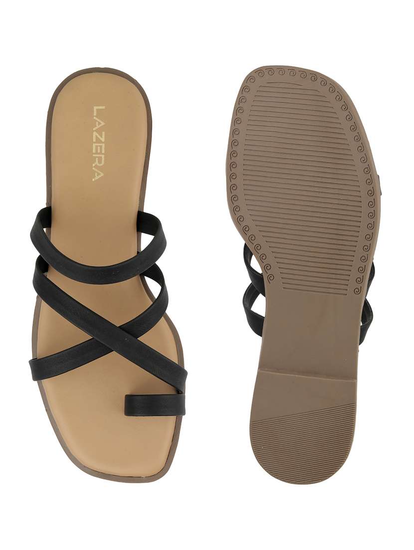 women solid toe separator flat sandal - 22271958 -  Standard Image - 5