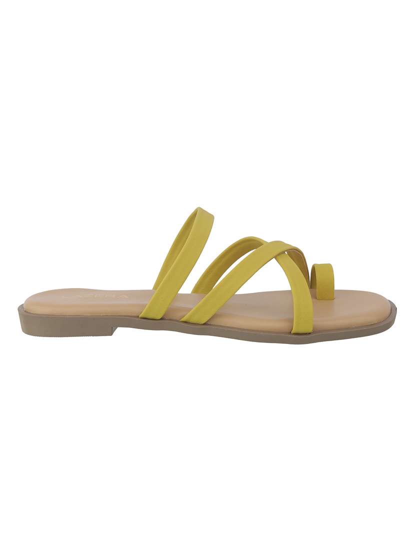 women solid toe separator flat sandal - 22271959 -  Standard Image - 3