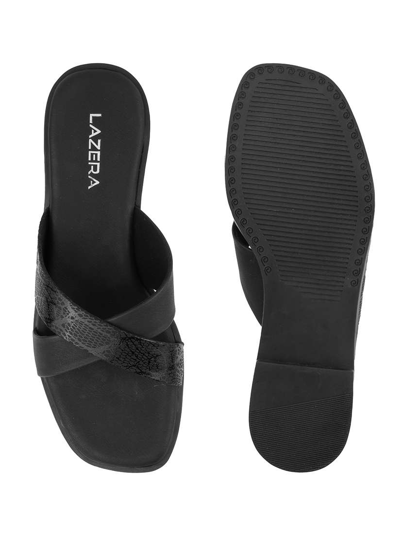 women textured slip on flat sandal - 22271960 -  Standard Image - 5