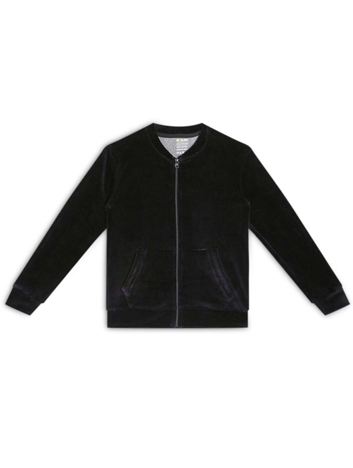 girls solid long sleeve sweatshirt