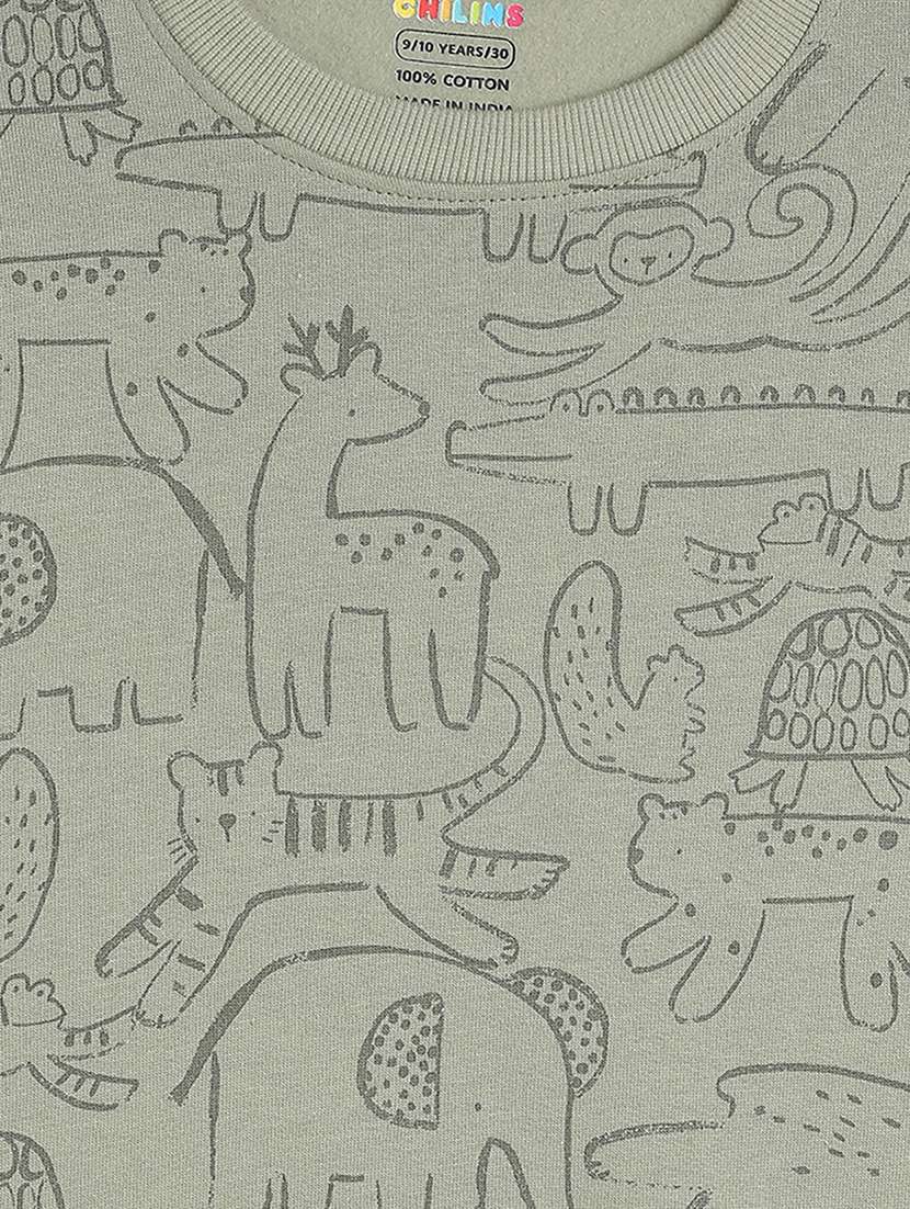 boys printed long sleeve sweatshirt - 22272005 -  Standard Image - 3