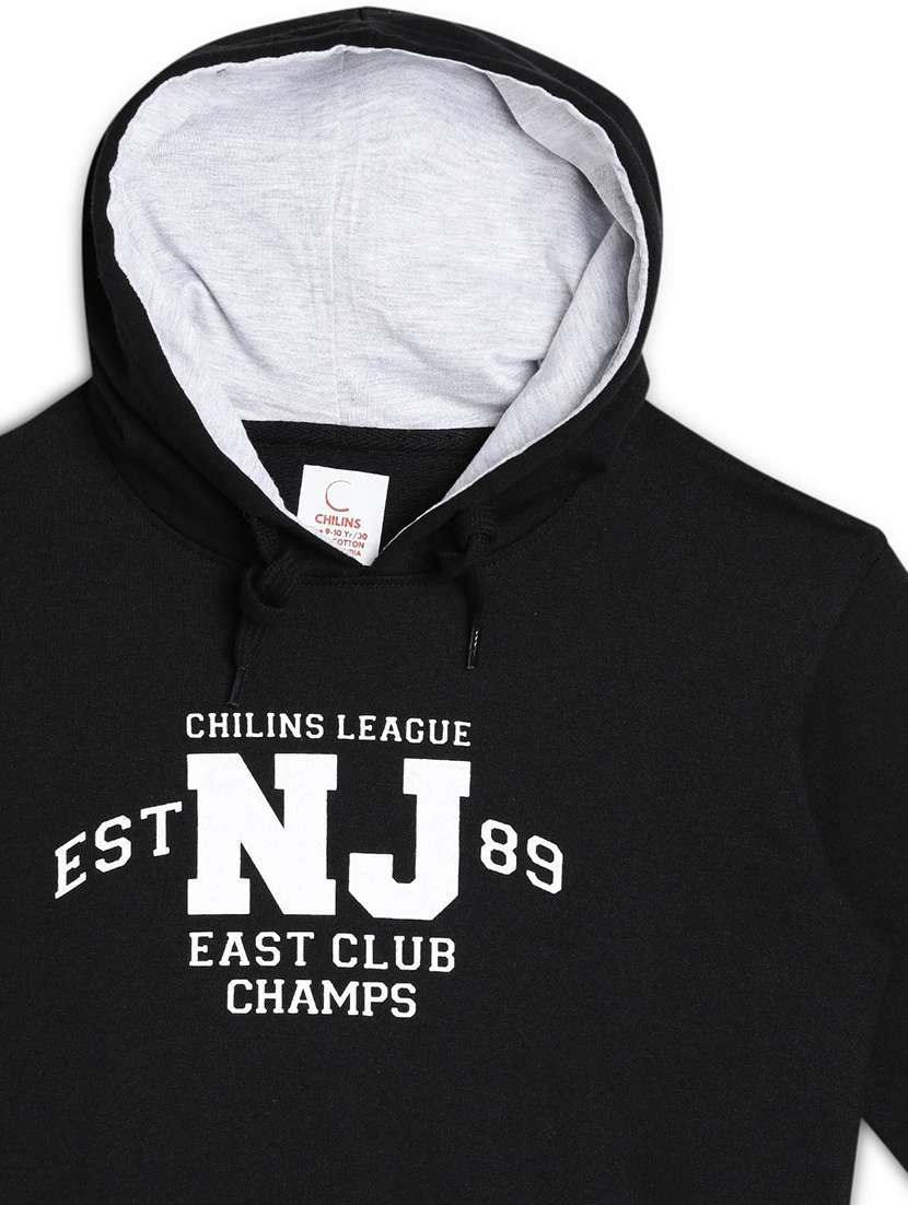 boys printed long sleeve hooded sweatshirt - 22272007 -  Standard Image - 3
