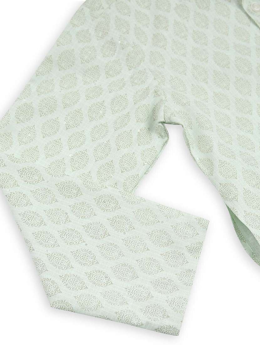 boys printed long sleeve straight kurta - 22272027 -  Standard Image - 3