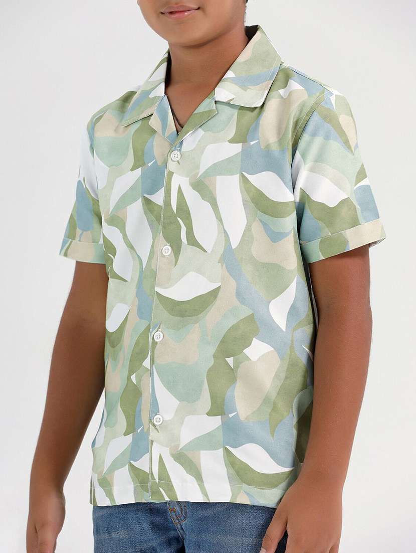 boys printed collared short sleeve shirt - 22272092 -  Standard Image - 3