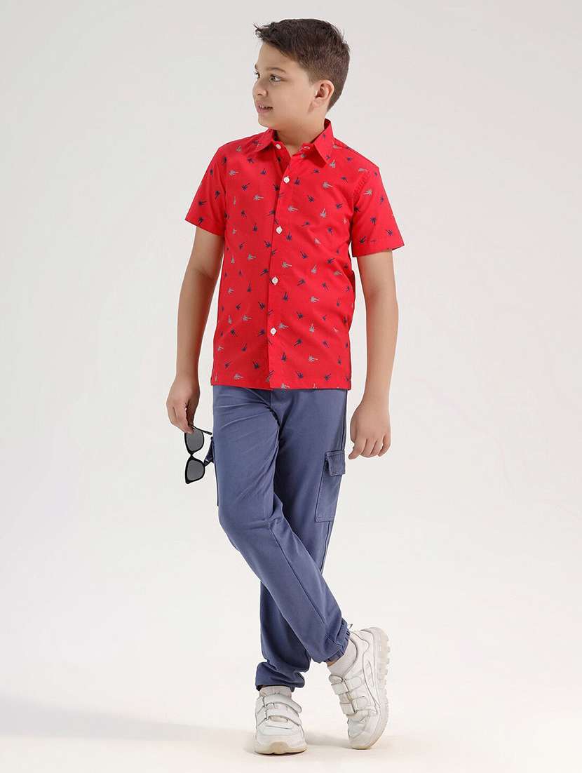 boys printed collared short sleeve shirt - 22272098 -  Standard Image - 3