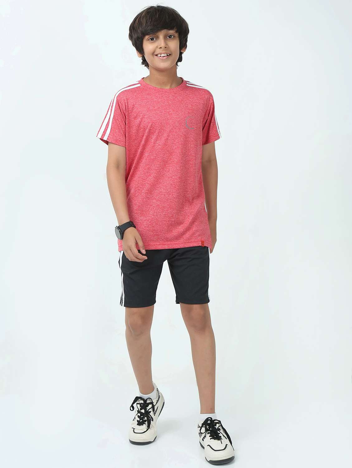 boys solid short sleeve t-shirt and short set