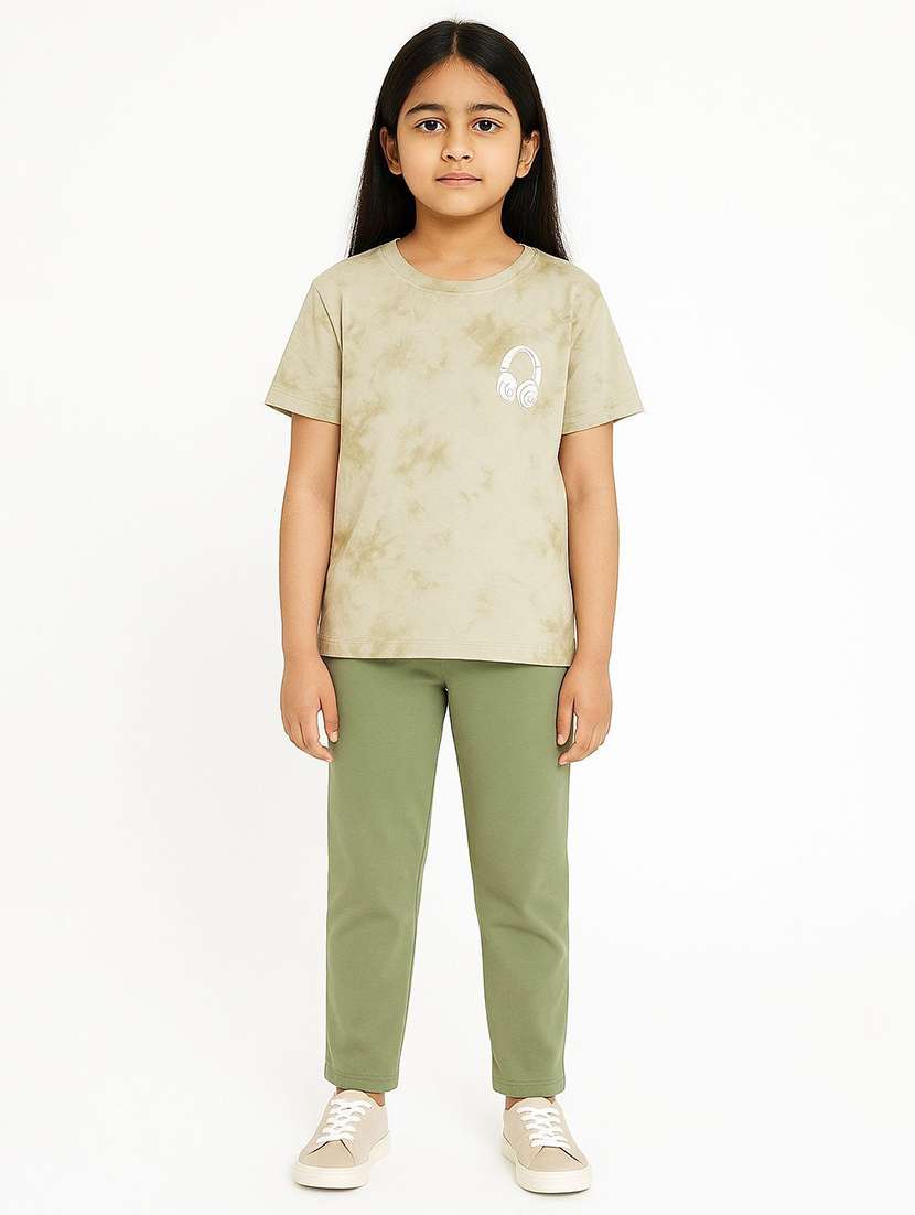 girls printed nightwear pyjama set