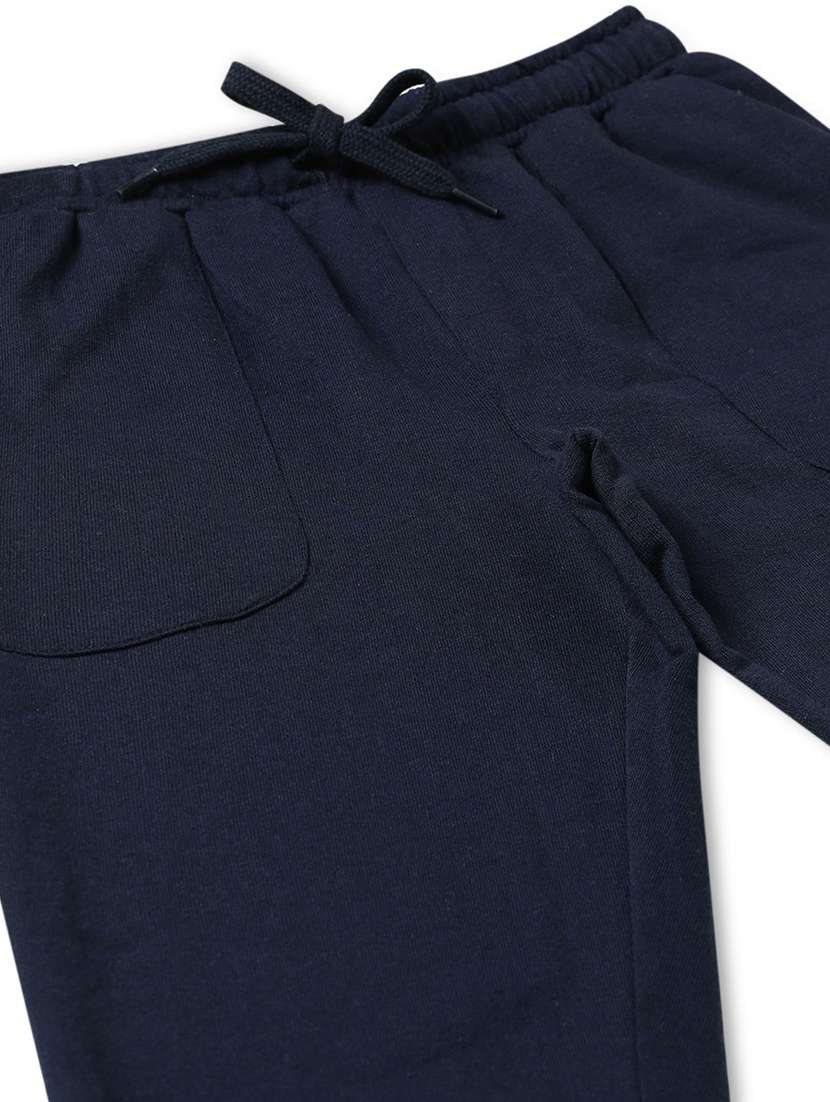 boys solid mid rise track pant - 22272260 -  Standard Image - 3