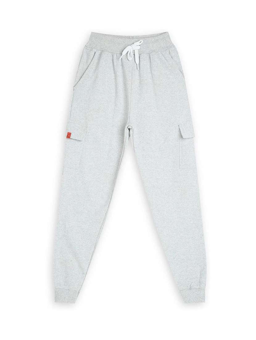 boys solid mid rise jogger