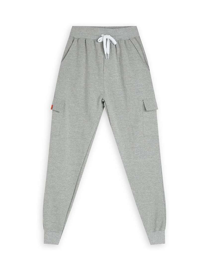 boys solid mid rise jogger