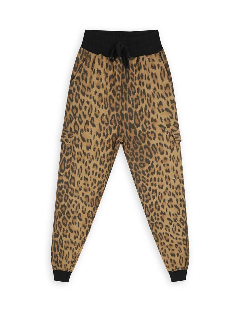 girls solid mid rise jogger