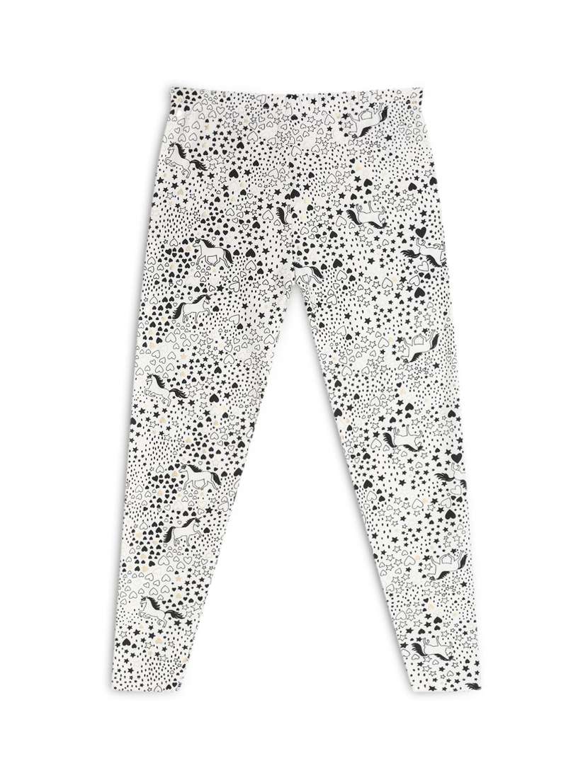 boys printed mid rise legging