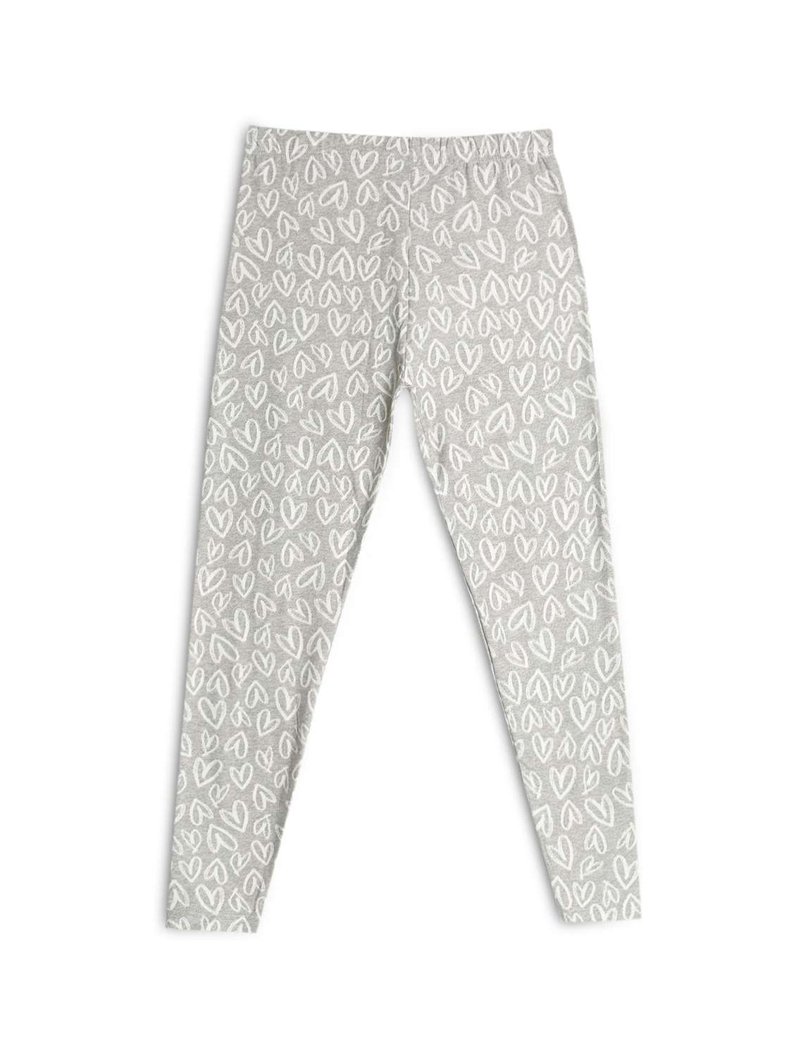 girls printed mid rise legging