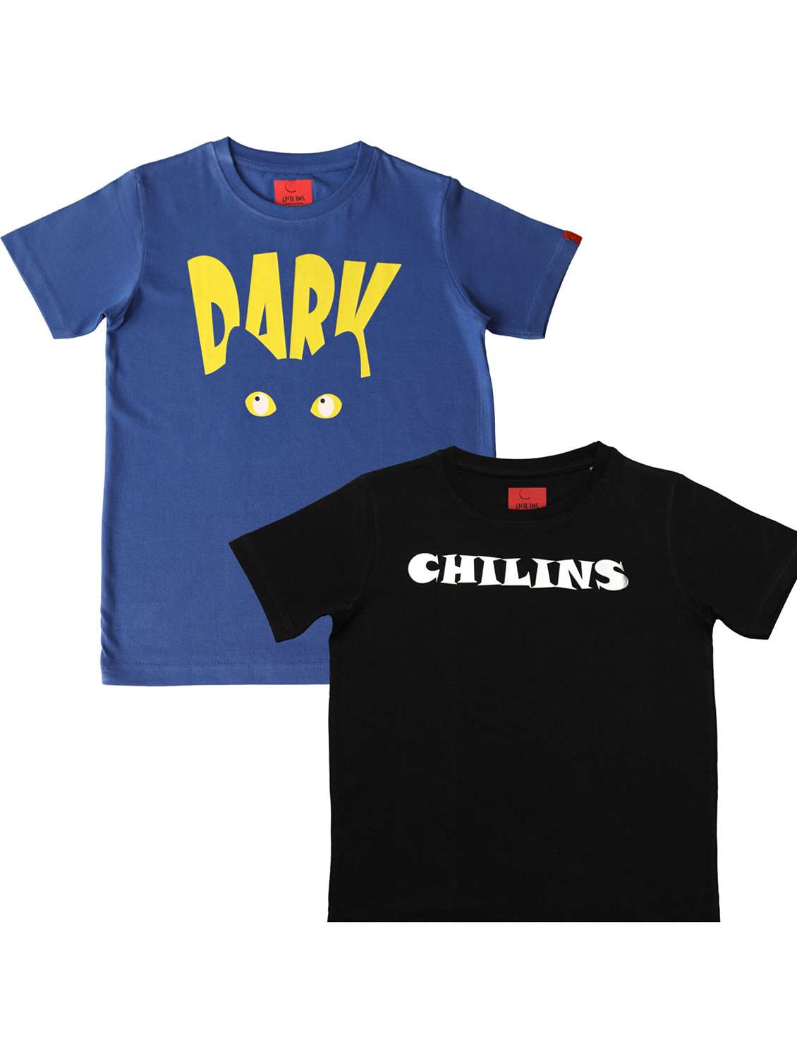 boys pack of 2 printed short sleeve t-shirt