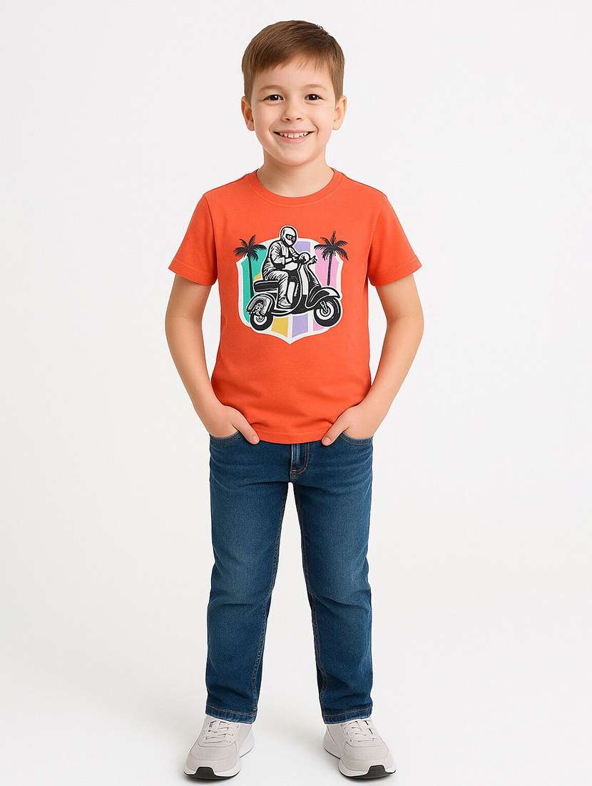 boys printed short sleeve t-shirt