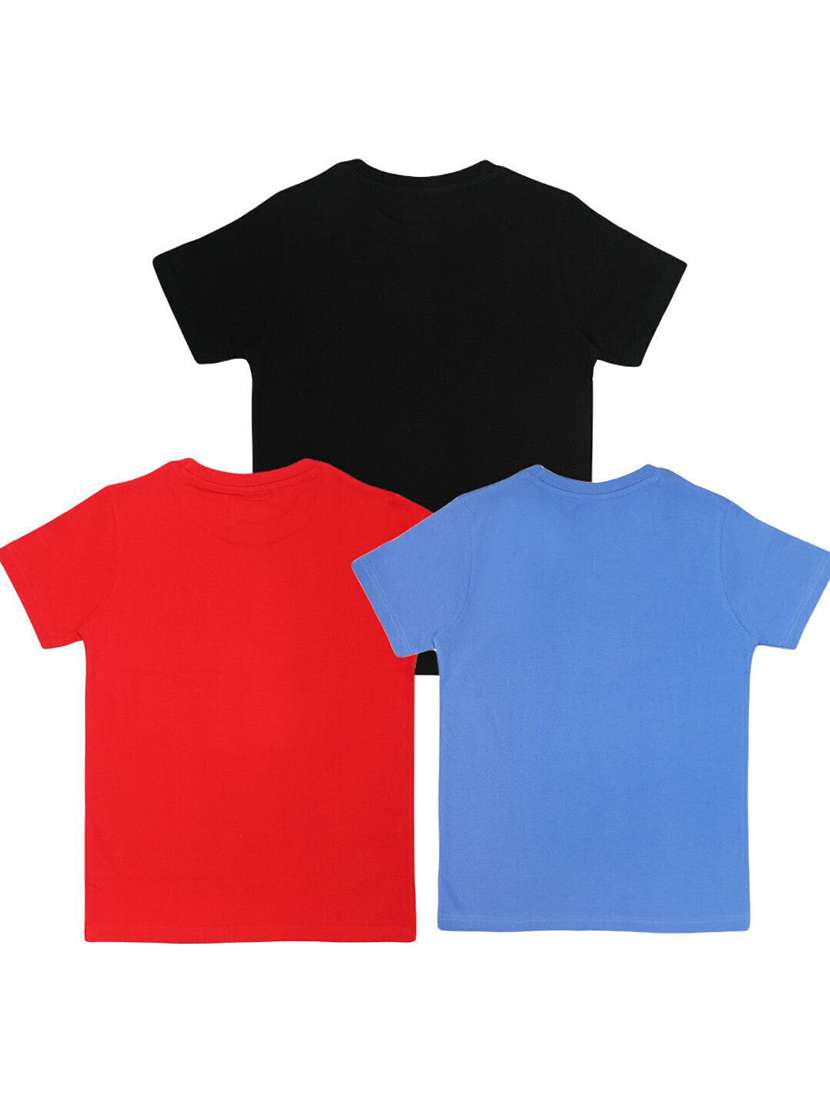 boys pack of 3 printed short sleeve t-shirt - 22272329 -  Standard Image - 3