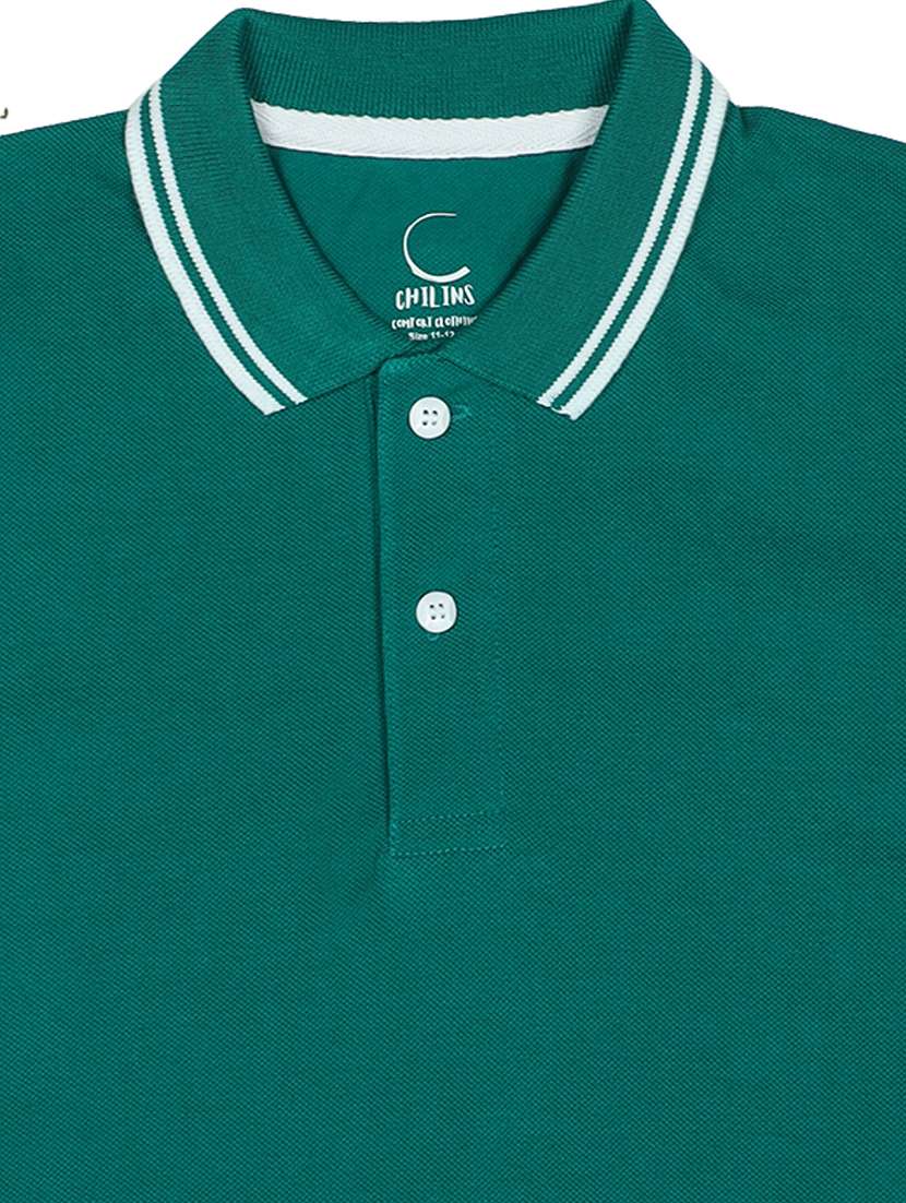 boys solid short sleeve polo t-shirt - 22272330 -  Standard Image - 3