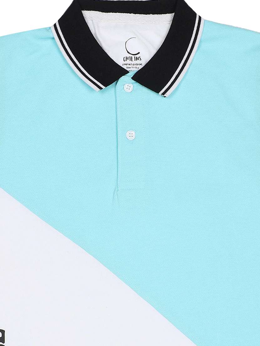 boys color blocked short sleeve polo t-shirt - 22272332 -  Standard Image - 3