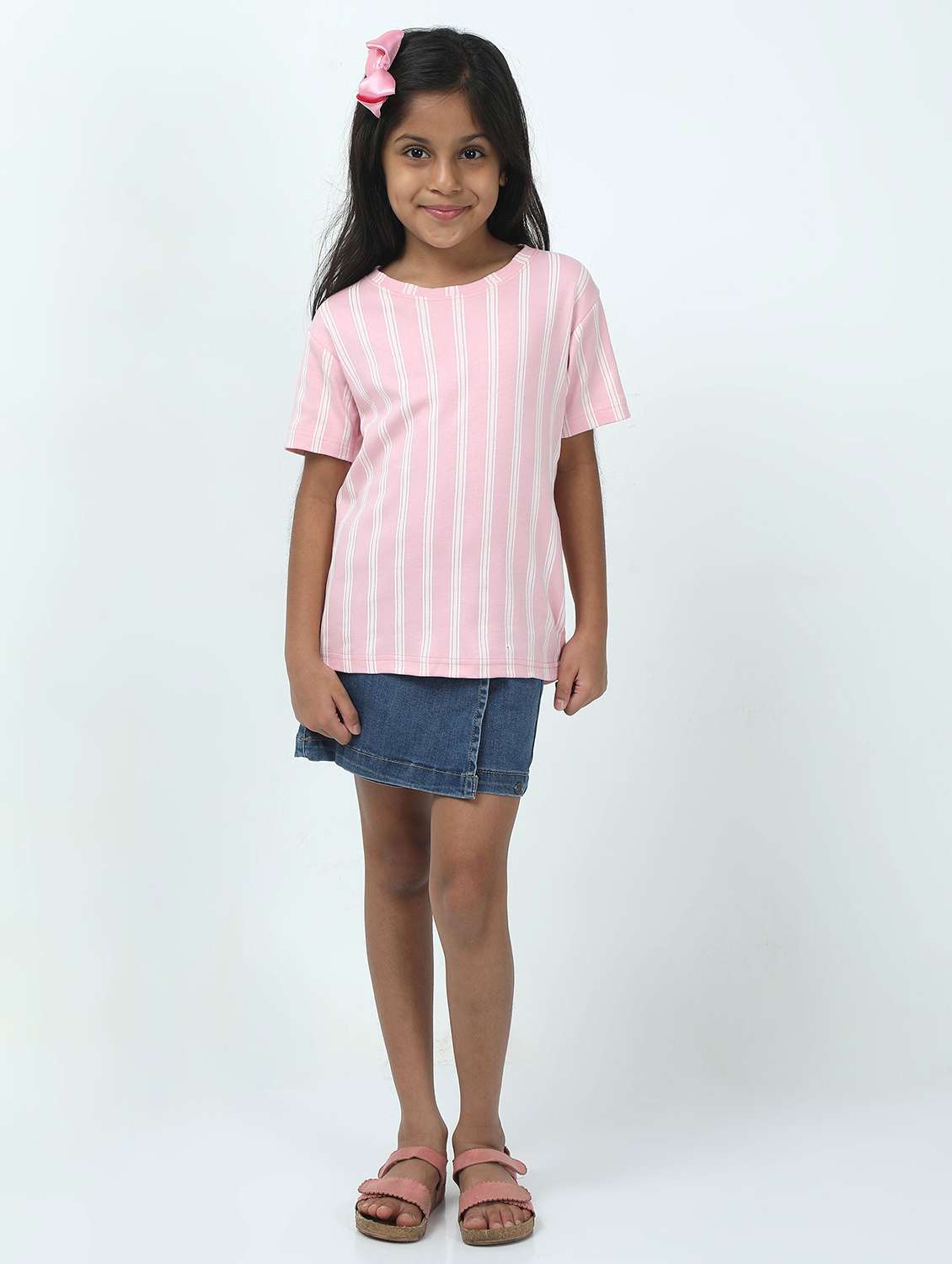 girls printed short sleeve tee