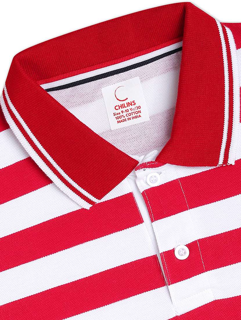 boys striped short sleeve polo t-shirt - 22272352 -  Standard Image - 3