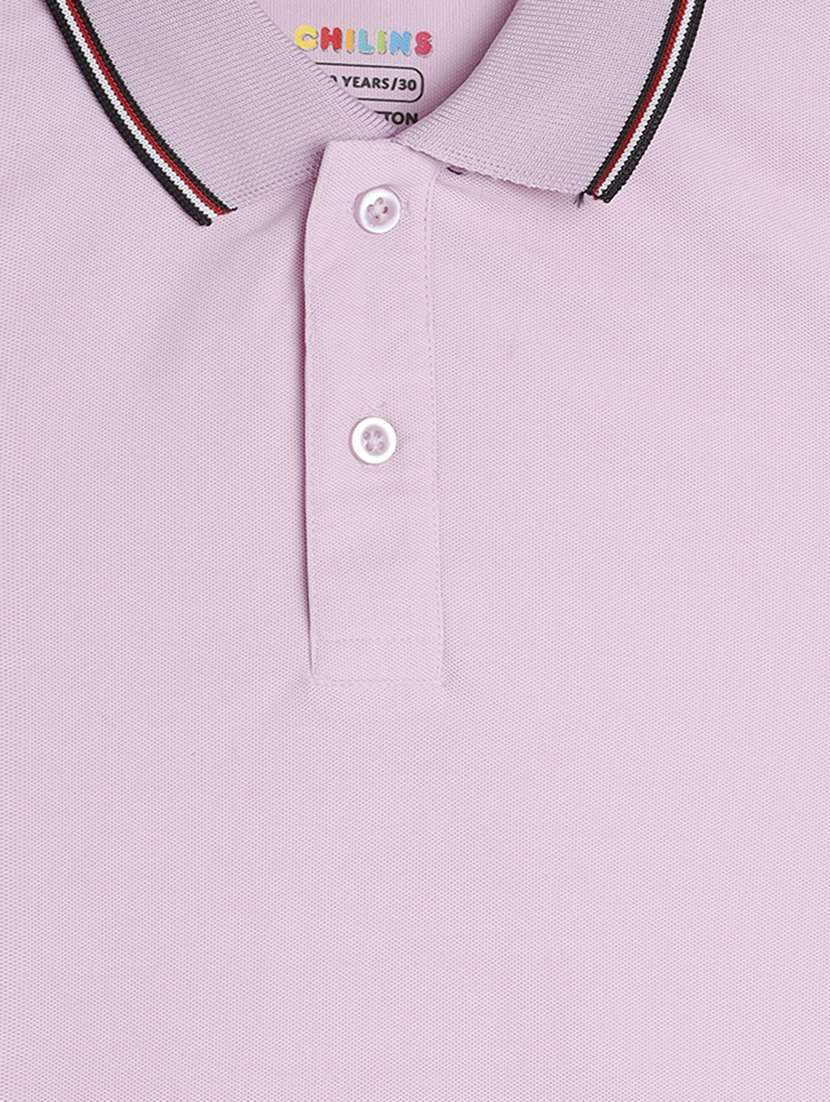 boys solid short sleeve polo t-shirt - 22272389 -  Standard Image - 3