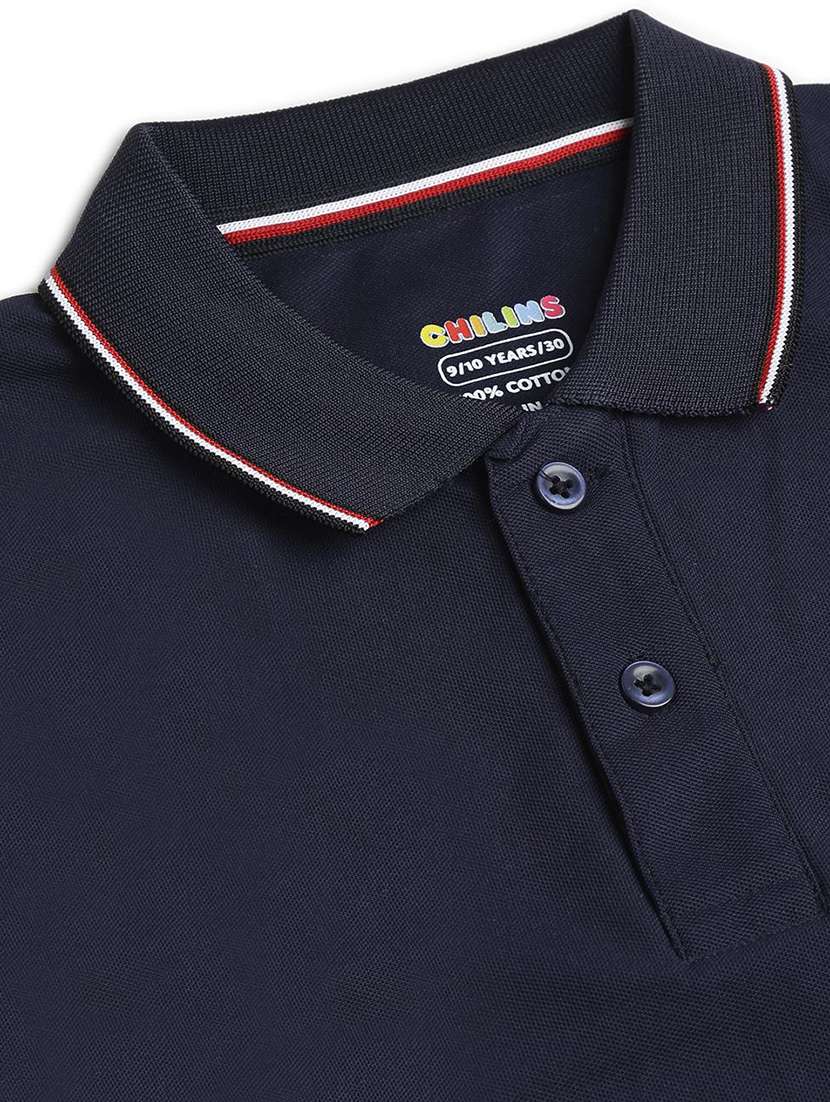 boys solid short sleeve polo t-shirt - 22272390 -  Standard Image - 3