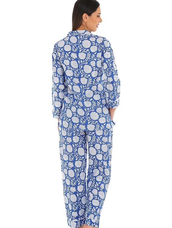 women printed nightwear pyjama set - 22272489 -  Standard Image - 3