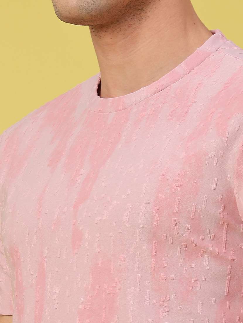 men self design short sleeve regular fit t-shirt - 22272595 -  Standard Image - 3