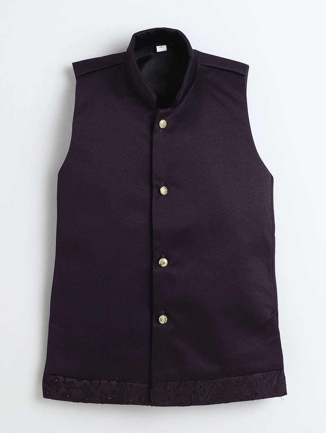 boys embroidered long sleeve sherwani set - 22272687 -  Standard Image - 3