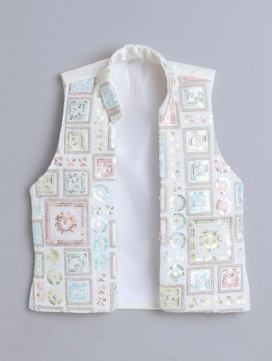 boys embroidered long sleeve sherwani set - 22272694 -  Standard Image - 3