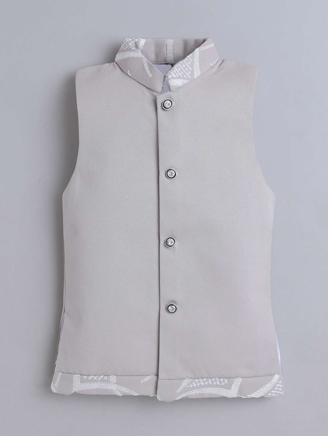 boys embroidered long sleeve sherwani set - 22272696 -  Standard Image - 3