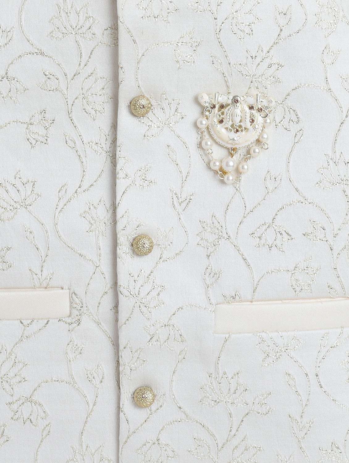 boys embroidered long sleeve sherwani set - 22272703 -  Standard Image - 5