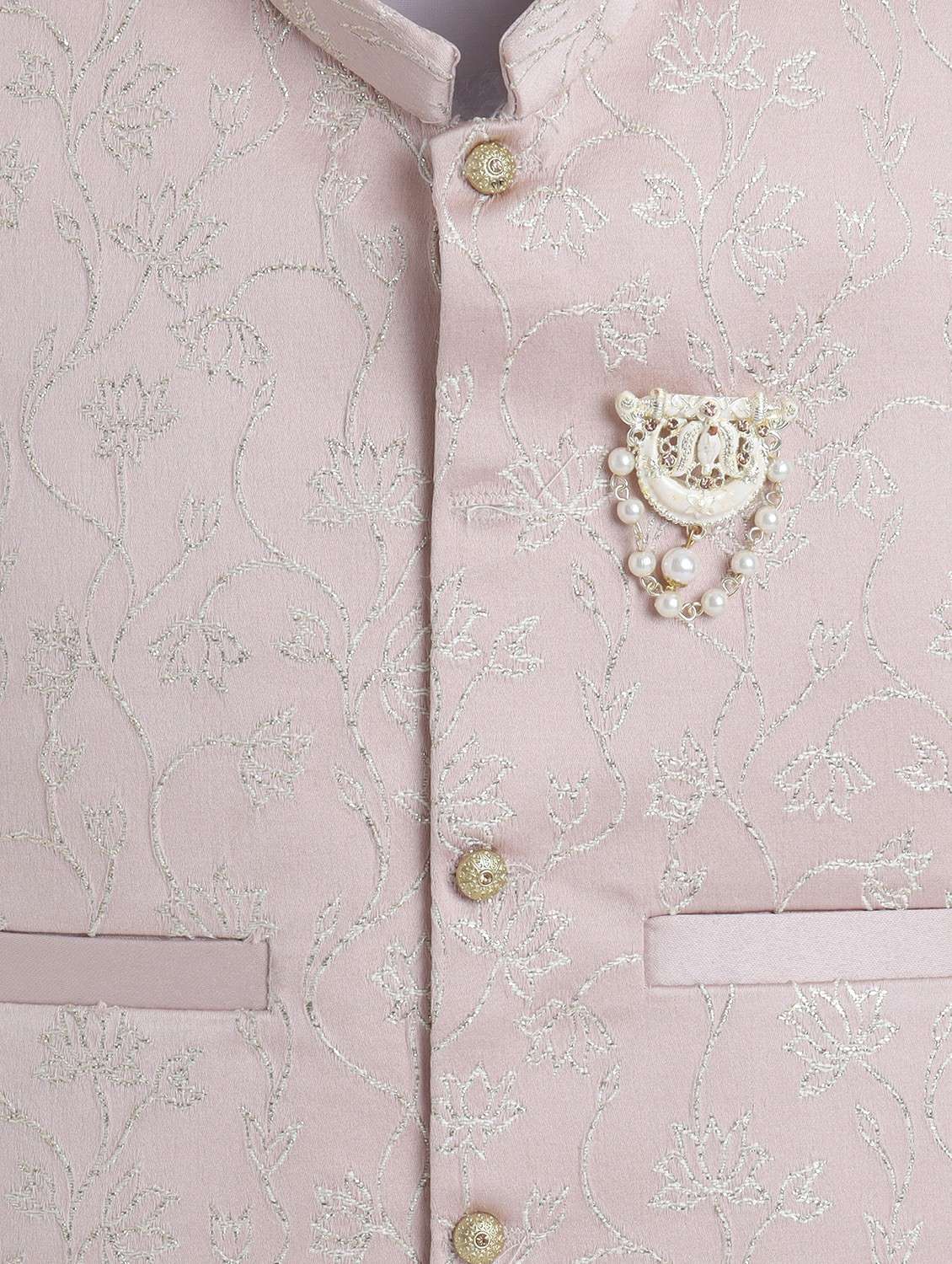 boys embroidered long sleeve sherwani set - 22272704 -  Standard Image - 5