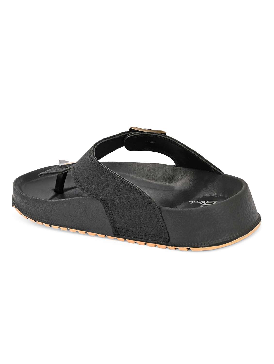 men black slip on sandal - 22272719 -  Standard Image - 3