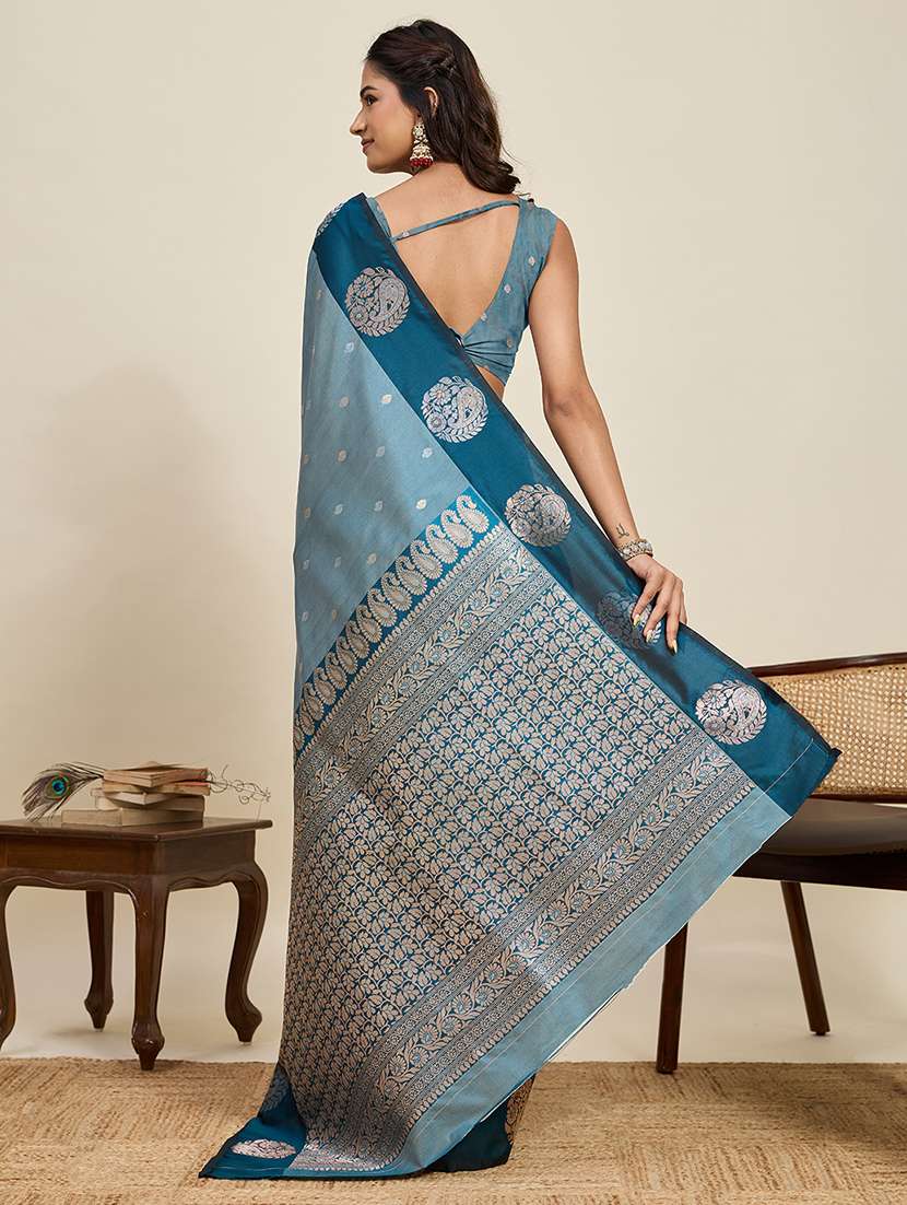 women self design banarasi saree with blouse - 22272763 -  Standard Image - 3