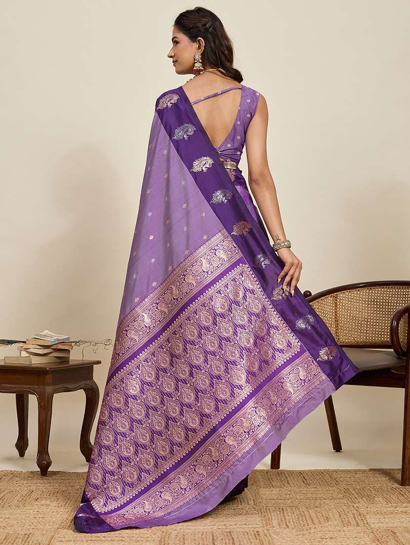 women self design banarasi saree with blouse - 22272766 -  Standard Image - 3