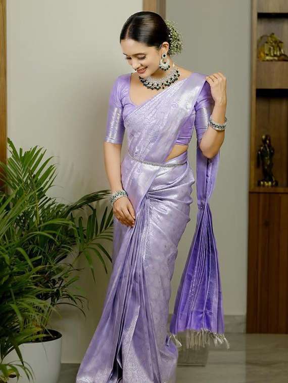 women self design banarasi saree with blouse - 22272844 -  Standard Image - 3