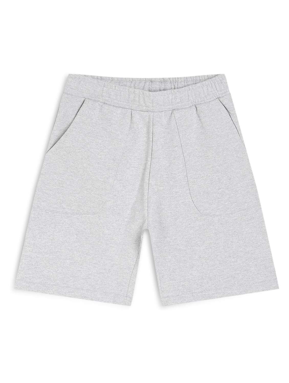 boys solid mid rise shorts