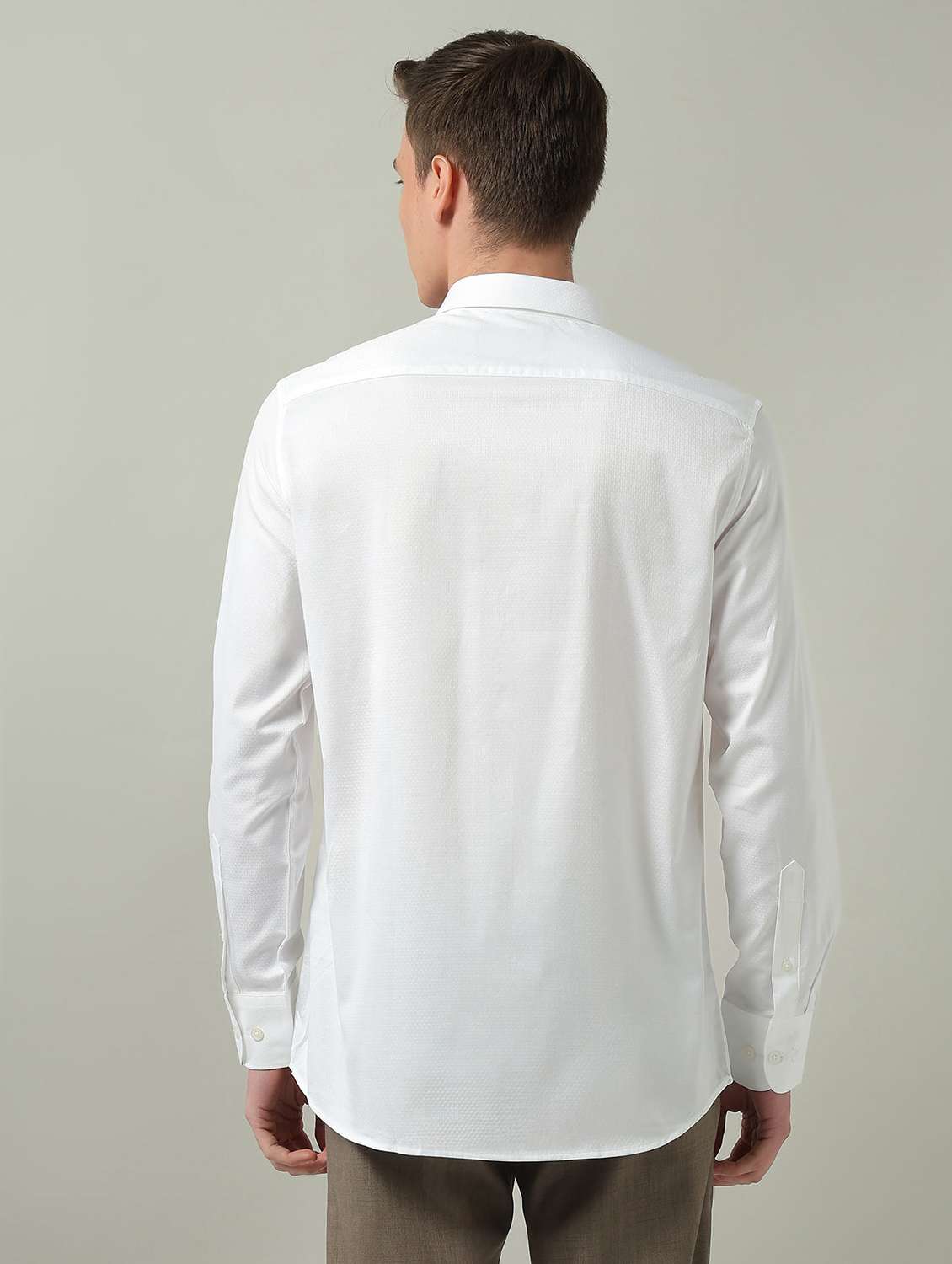 men self design long sleeve regular fit formal shirt - 22272869 -  Standard Image - 3